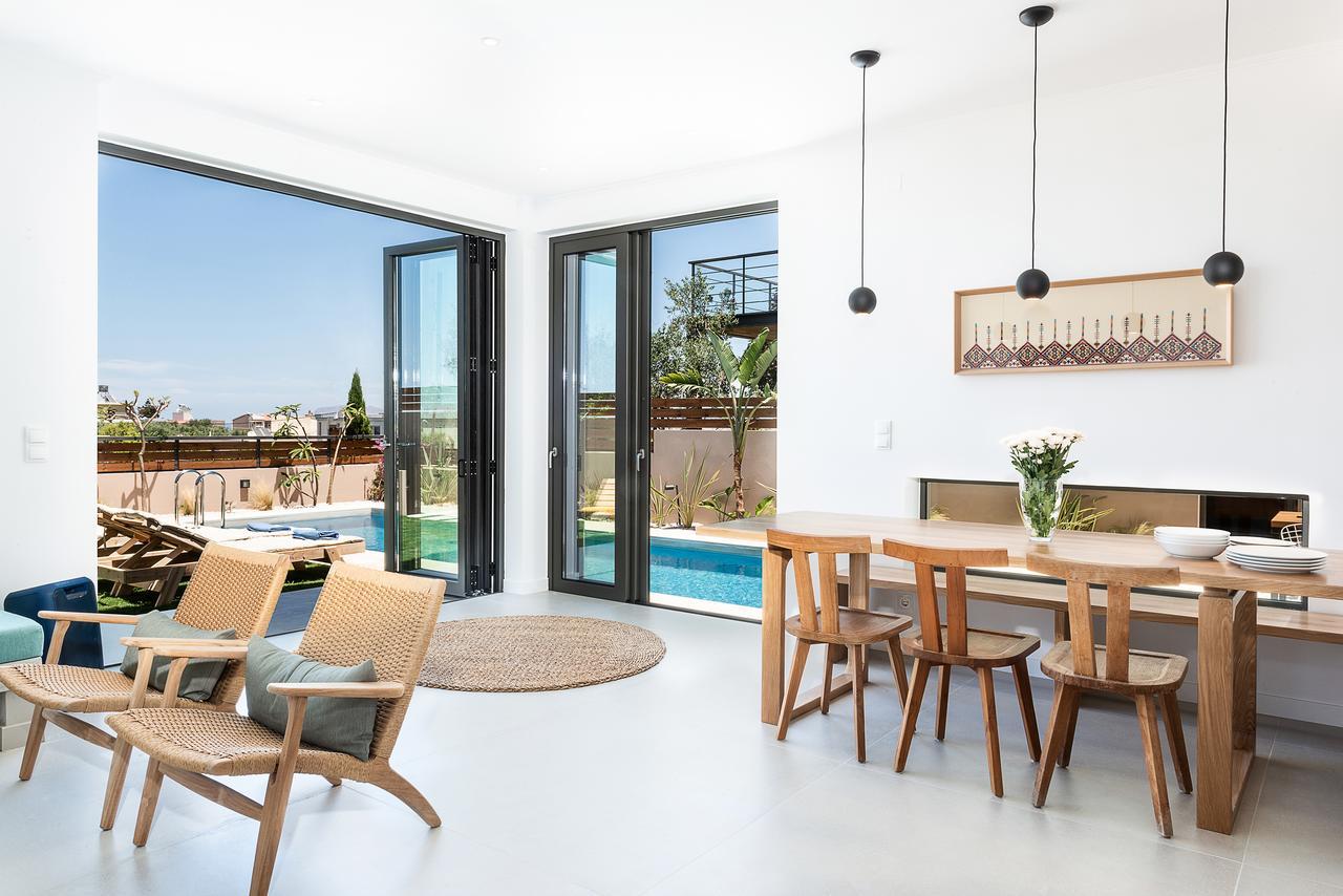 Fos Villa, A Luxe House With Private Heated Pool Galatás المظهر الخارجي الصورة