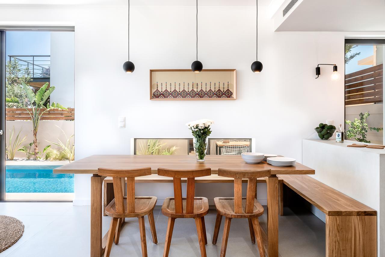 Fos Villa, A Luxe House With Private Heated Pool Galatás المظهر الخارجي الصورة