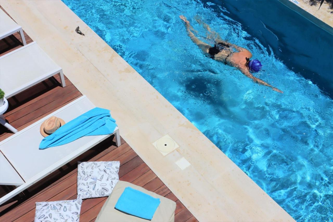 Fos Villa, A Luxe House With Private Heated Pool Galatás المظهر الخارجي الصورة